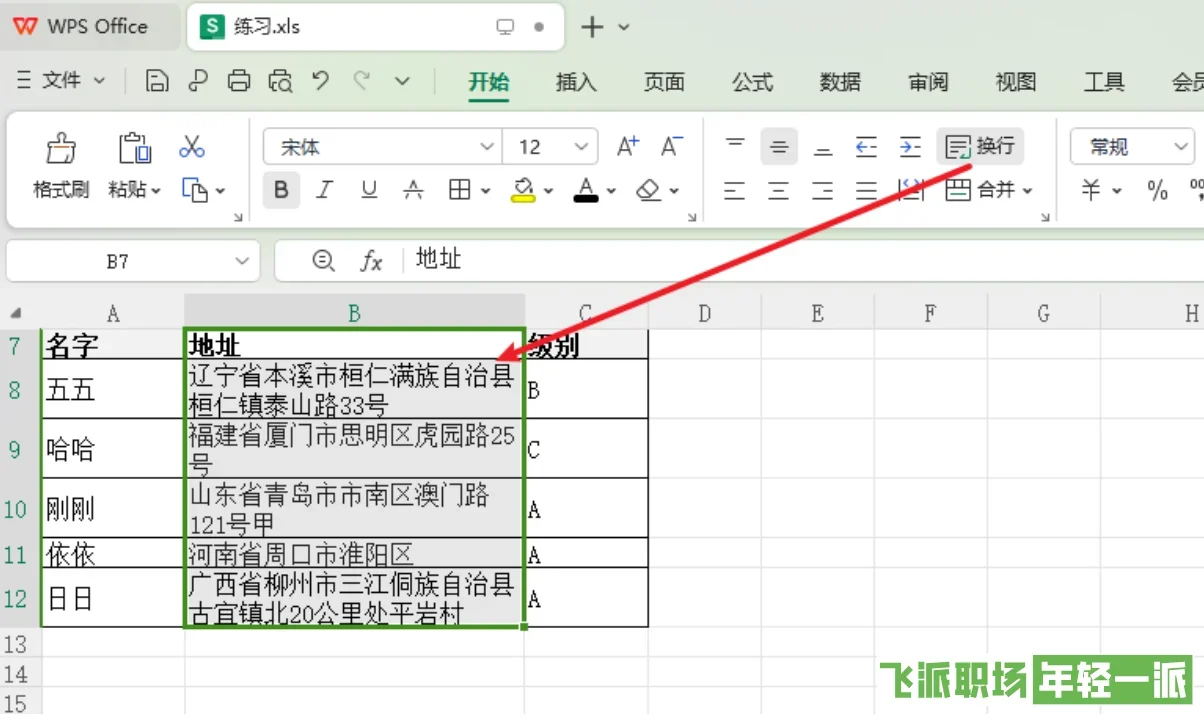 excel如何在一个单元格内换行的3种方法  第3张