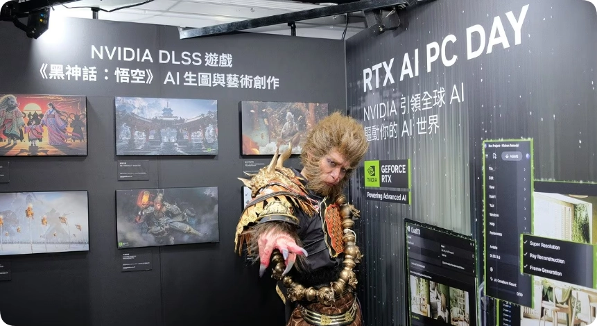 NVIDIA RTX AI PC DAY-直击RTX强大运算动能，亲身体验AI应用与流畅游戏享受和黑神话悟空制服合照  第16张