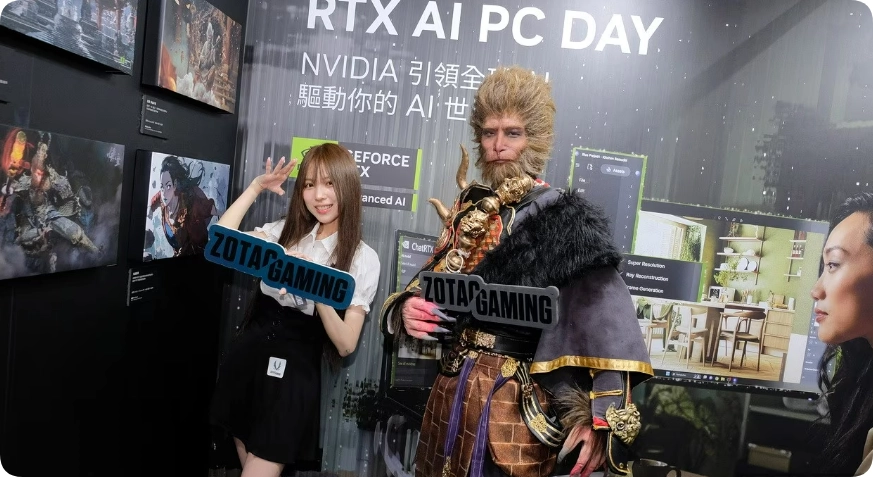 NVIDIA RTX AI PC DAY-直击RTX强大运算动能，亲身体验AI应用与流畅游戏享受和黑神话悟空制服合照  第17张