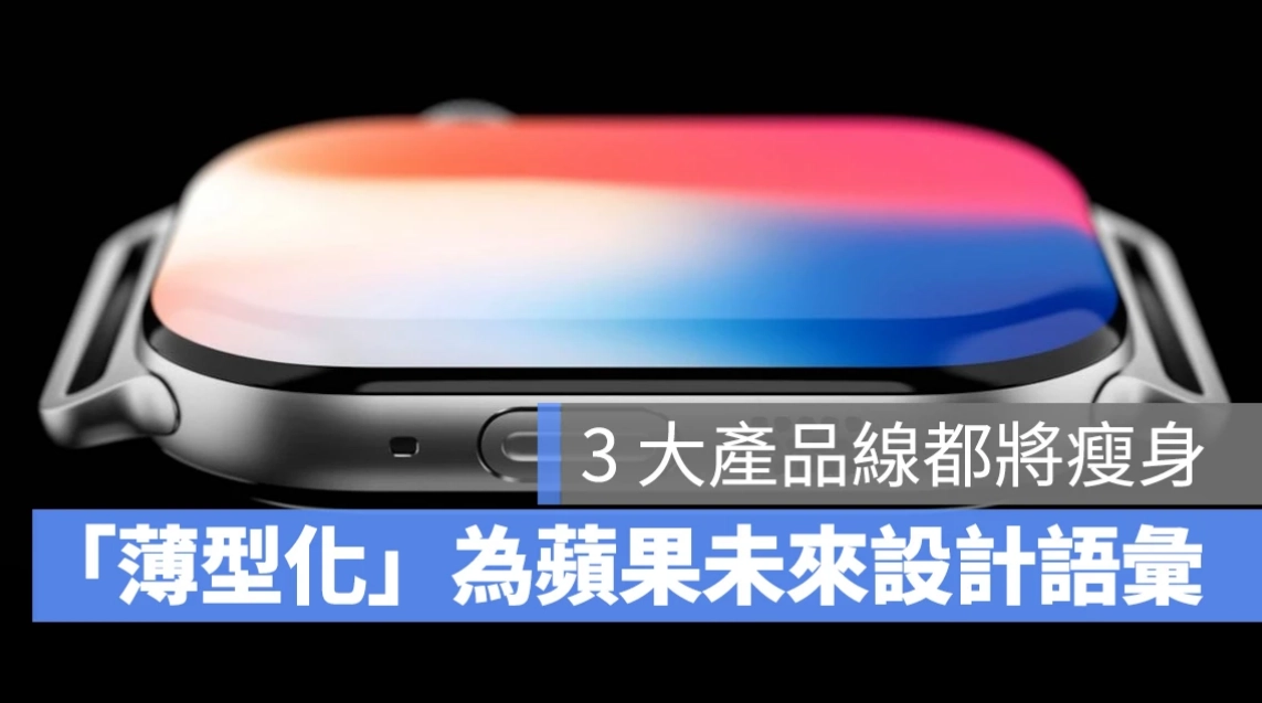 苹果公司有意将产品转向薄型化设计，MacBook、iPhone、Apple Watch 都将瘦身  第1张