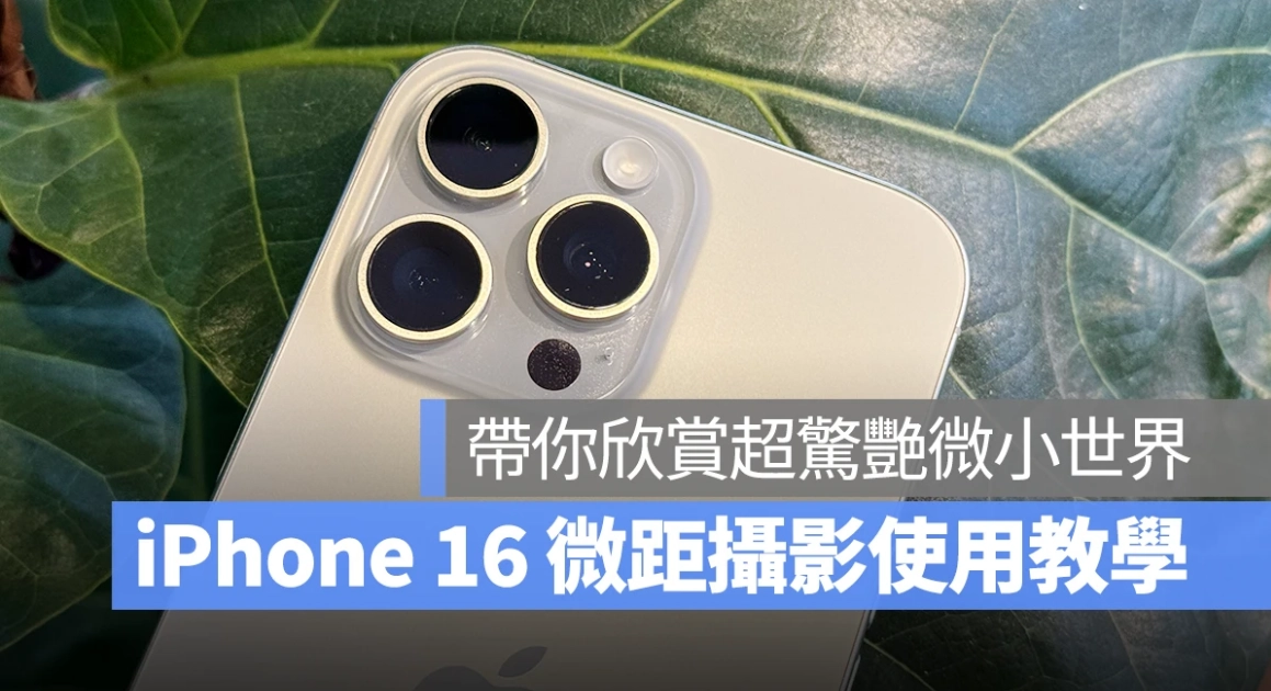 iPhone 16 微距摄影使用攻略：拍摄技巧、设定与控制方式教学，欣赏超惊艳微小世界  第1张